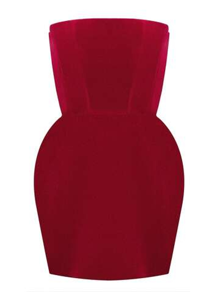 Платье корсетное Тюльпан из бархата