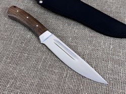 Якутский нож, цельнометаллический, сталь Х12МФ, рукоять орех