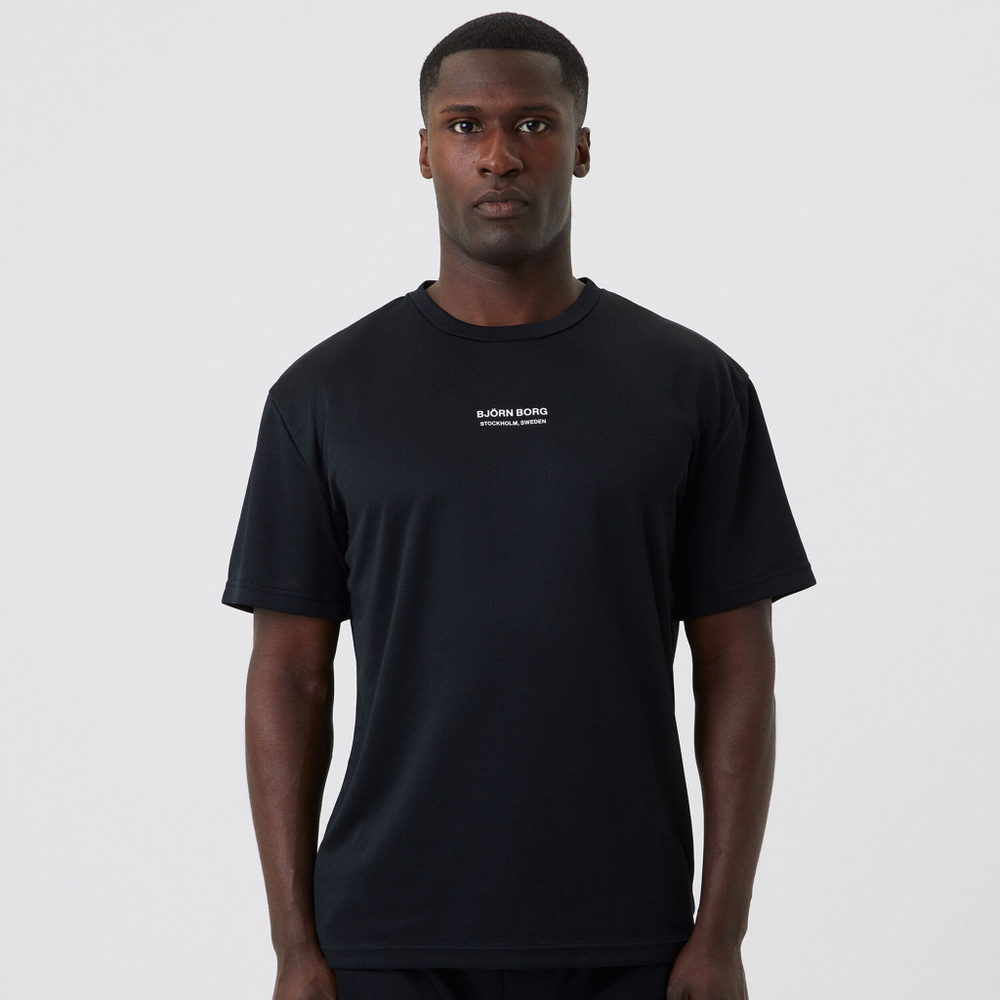 Мужское теннисное поло Björn Borg Loose T-Shirt Men - Black