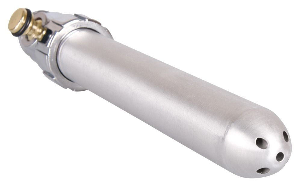 Алюминиевая насадка для анального душа Total Splash (Цвет: серебристый)