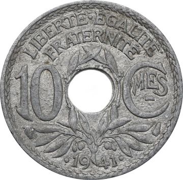 10 сантимов 1941 Франция