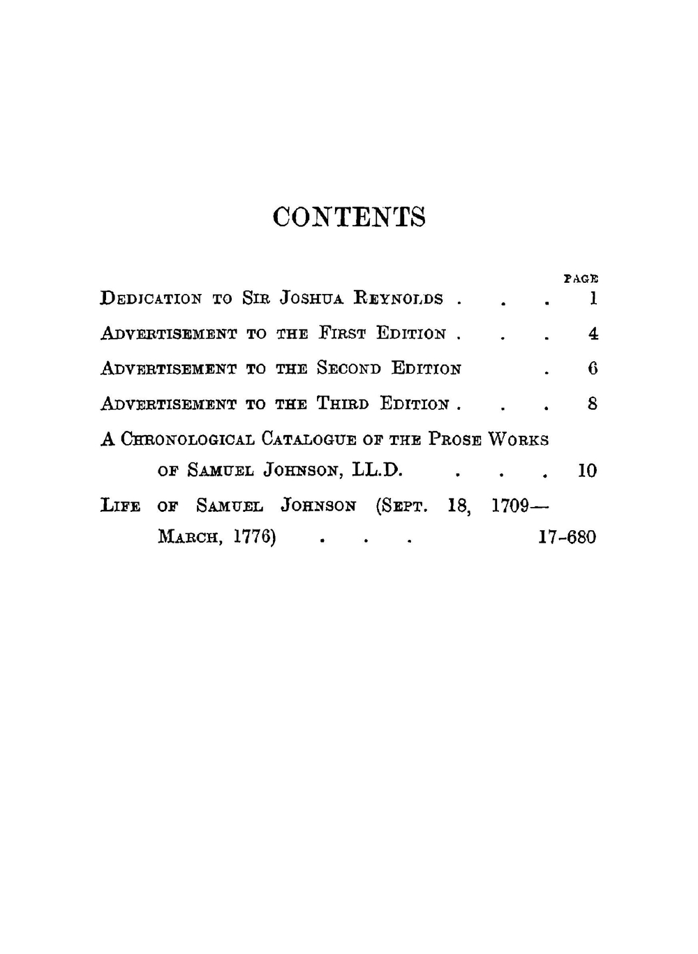 Boswell's life of Johnson. Volume 1.  1709-1776 | James Boswell