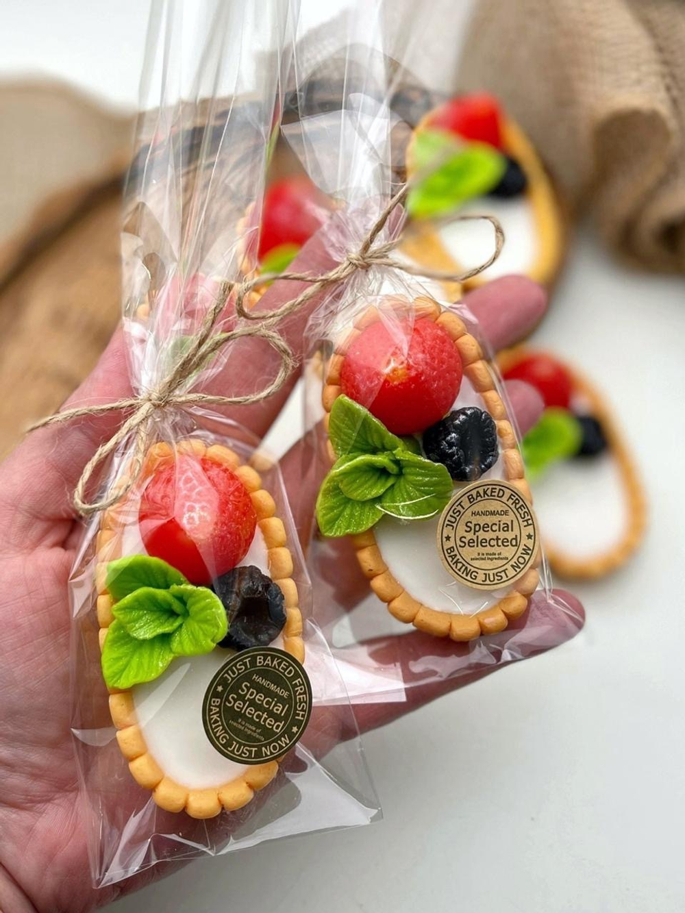 Мини-мыло «Клубничка со сливками»