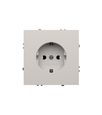 Розетка встраиваемая VOLTUM S70 с заземлением 16А, (белый матовый)