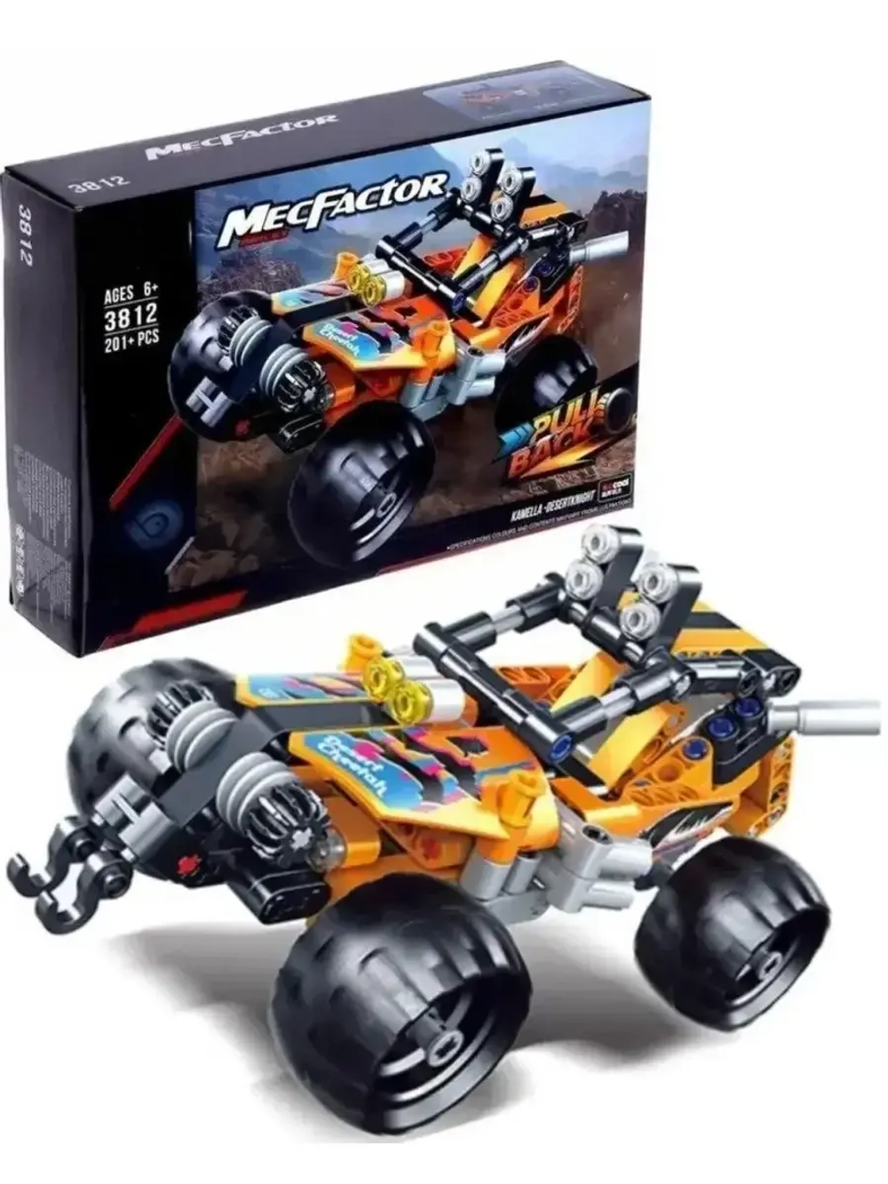 Конструктор MecFactor гоночный Багги/201 деталь/3812