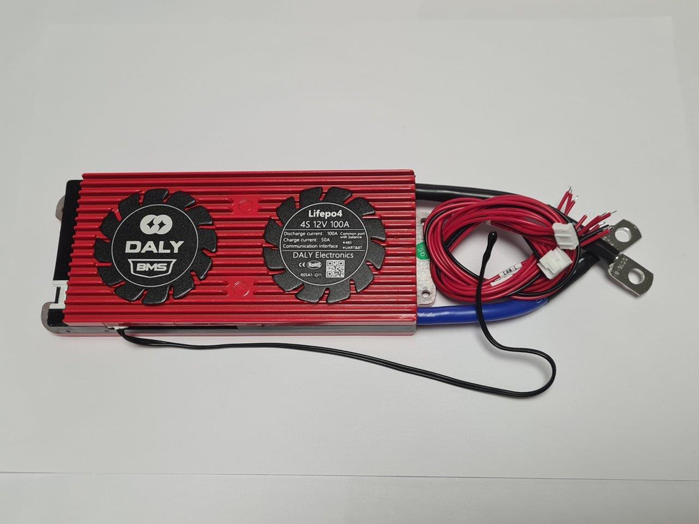Плата контроля BMS Smart LiFePO4 4S 12V 100A