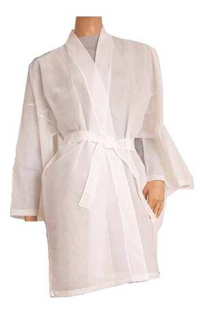 Халат-кимоно одноразовый из нетканого материала  ПрофиПлюс пл. 30г/м2