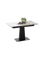 Стол кухонный Черный муар оникс 120(150)х80х77 см