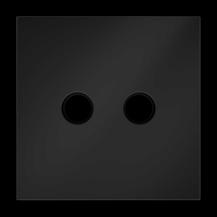 Накладка для розетки телевизионной оконечной TV+SAT S70 (черный матовый) Voltum VLS001608