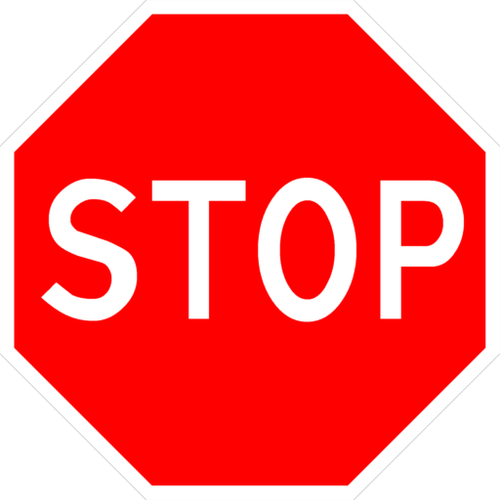 Знак Движение без остановки запрещено 2.5