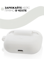 Чехол КАРТОФАН для Apple AirPods Pro (арт. AIRPRO-SLIM-SILICON-01-WHITE)
