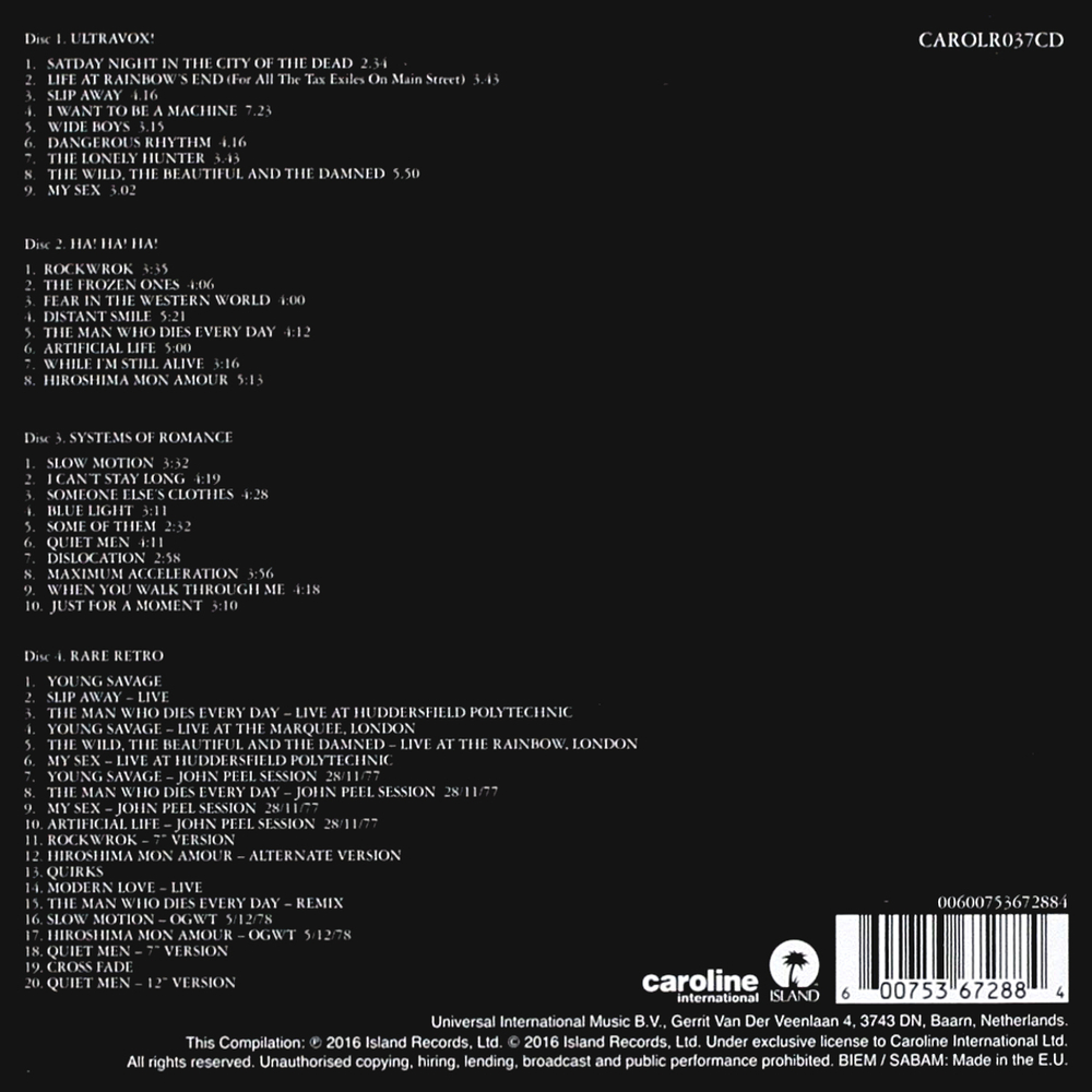 Ultravox! / The Island Years (4CD)