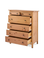 IKEA Комод КЫМОР 5 ящиков, HEMNES 58*131*40, белый, (ХЕМНЕС ИКЕА)