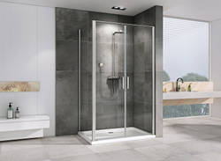 Душевой уголок Abber Sonnenstrand 100x85 AG04100C-S85 профиль Хром стекло прозрачное