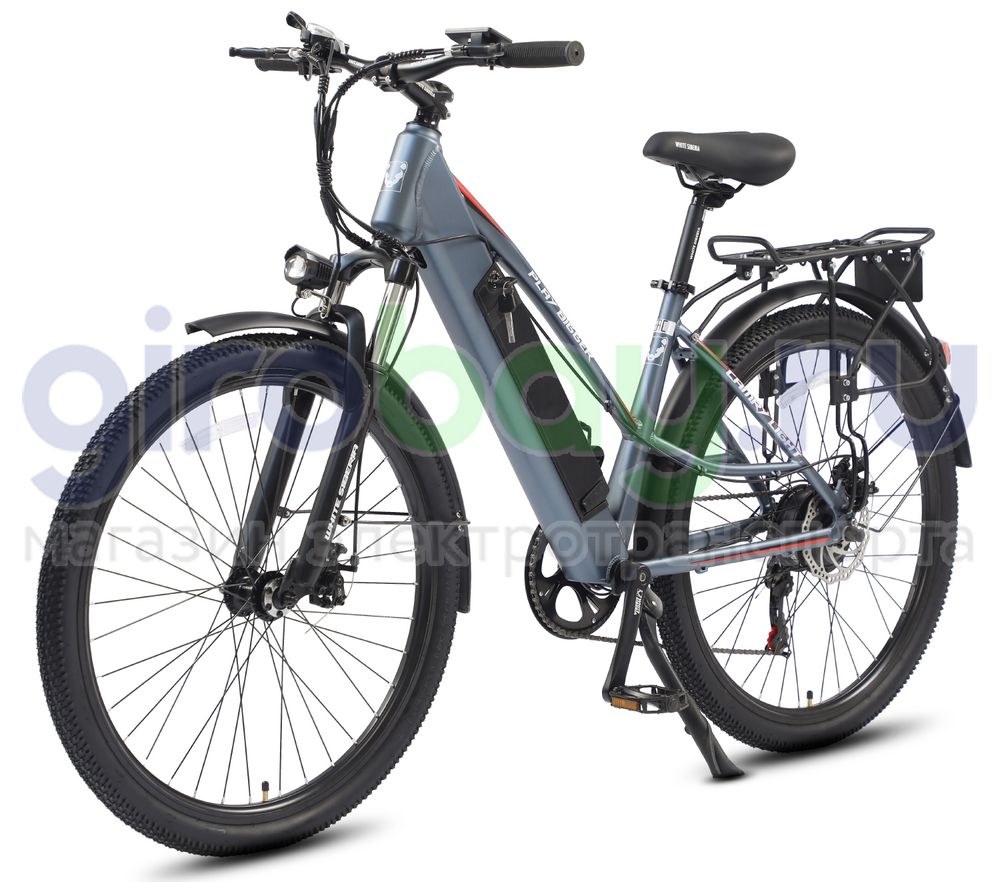 Электровелосипед WHITE SIBERIA CAMRY LIGHT 36V/11A 500W Snegir (Синий) фото фото №1