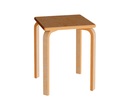 Табурет Квадратный Водный лак