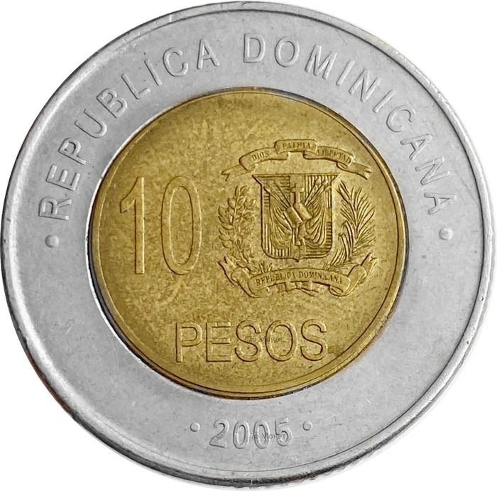 10 песо 2005 Доминикана