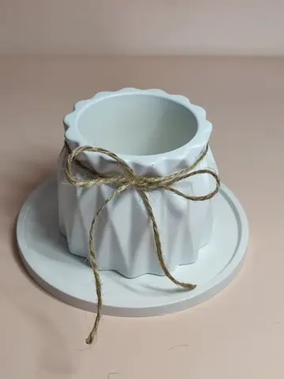 Ваза из гипса для сухоцветов, органайзер для мелочей