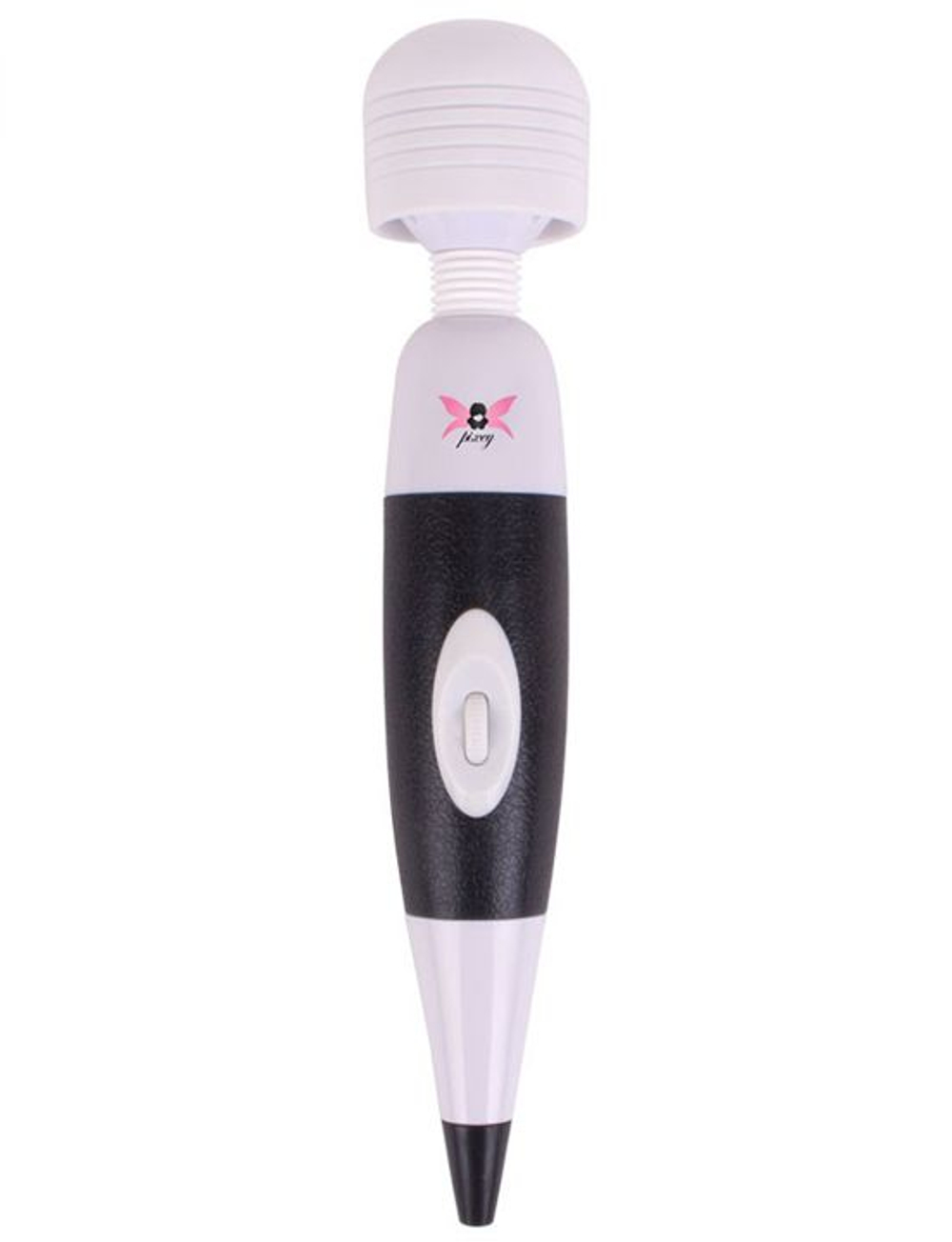 Бело-черный, работающий от USB вибромассажёр Black Edition - 32 см. (Цвет: белый с черным)