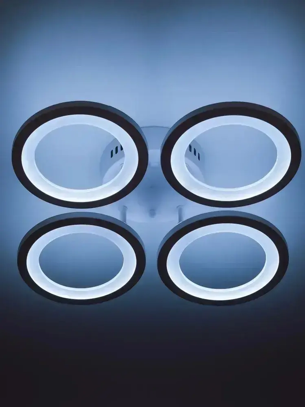 Люстра потолочная светодиодная с пультом ДУ Rivoli белая 88Вт 2800-6300К, светильник на кухню, в детскую, в спальню