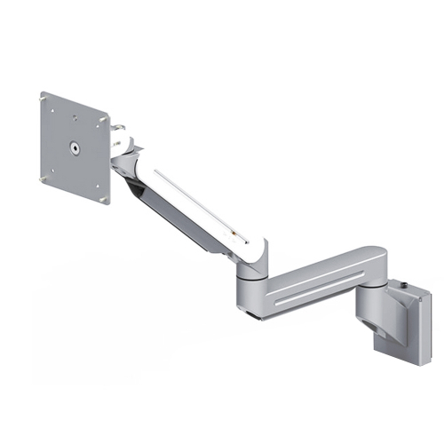 ErgoFount DFS-102WSlat Крепление на перегородку для монитора диагональю до 24'' с двухколенным вылетом и газово-пружинным амортизатором. Цвет - серебристый