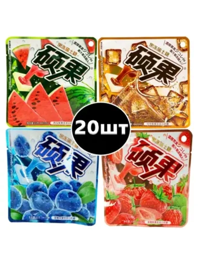 Конфеты с мармеладной начинкой ассорти вкусов 23 г * 20 шт