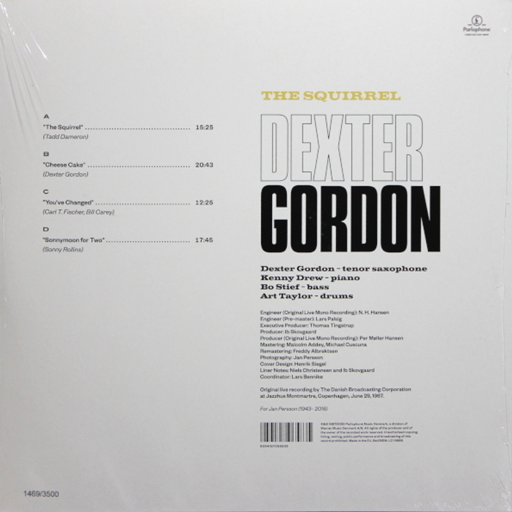 Dexter Gordon / The Squirrel (Limited Edition)(2LP)