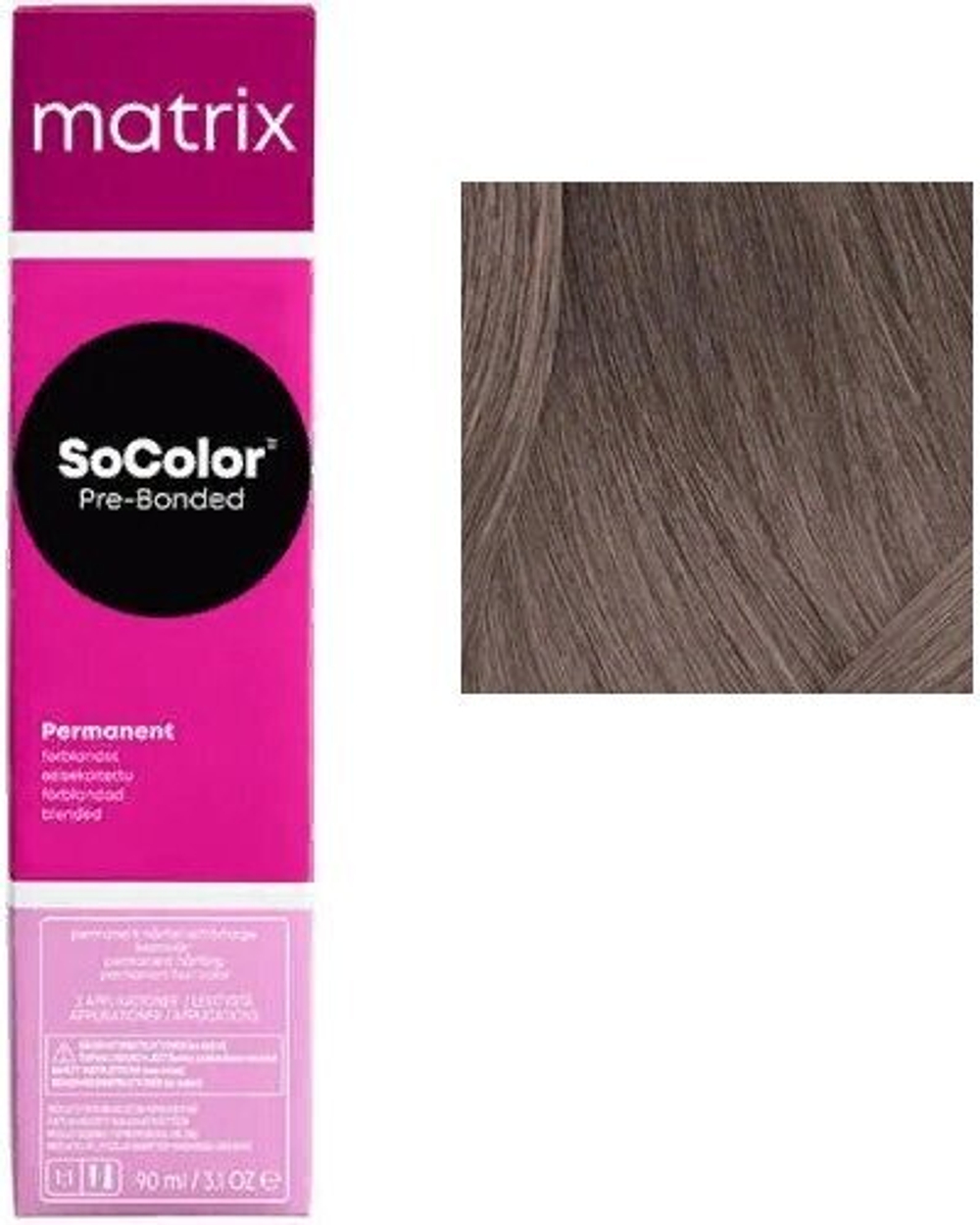 Matrix Краска для волос SoColor Pre-Bonded 8SP Светлый блондин серебристо-жемчужный 90 мл.