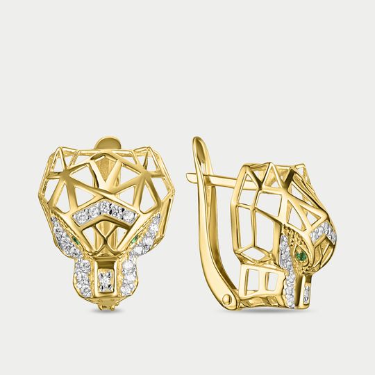 Серьги золотые