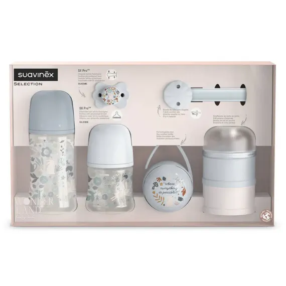 Подарочный набор Suavinex Welcom Baby Set Wonderland Голубой