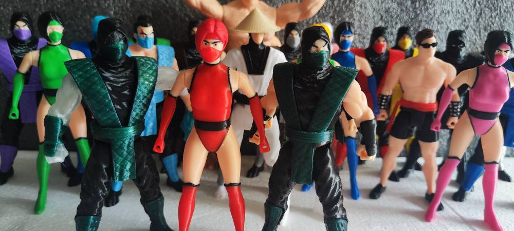 Подвижная фигурка Скарлет (Skarlet) из Mortal Kombat — эксклюзив от студии SAVEG Цвет: Насыщенный красный