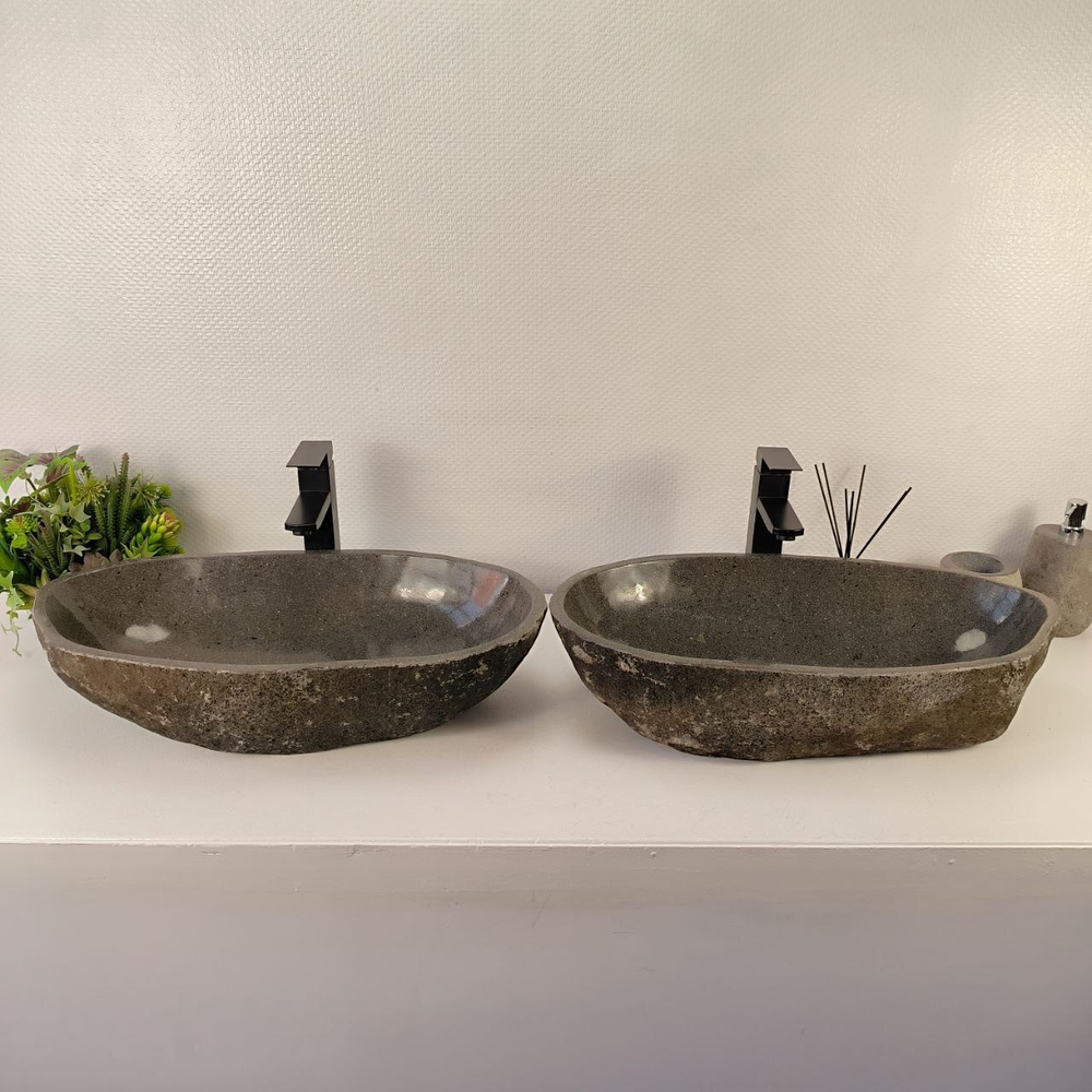 Раковина из речного камня ПАРА! RS-65544 65*33*15 0866