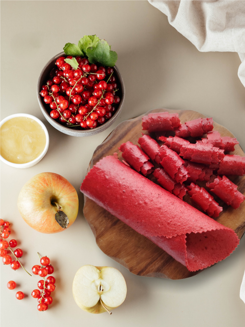 Пастилайсы рулетики яблоко-красная смородина, 100 г