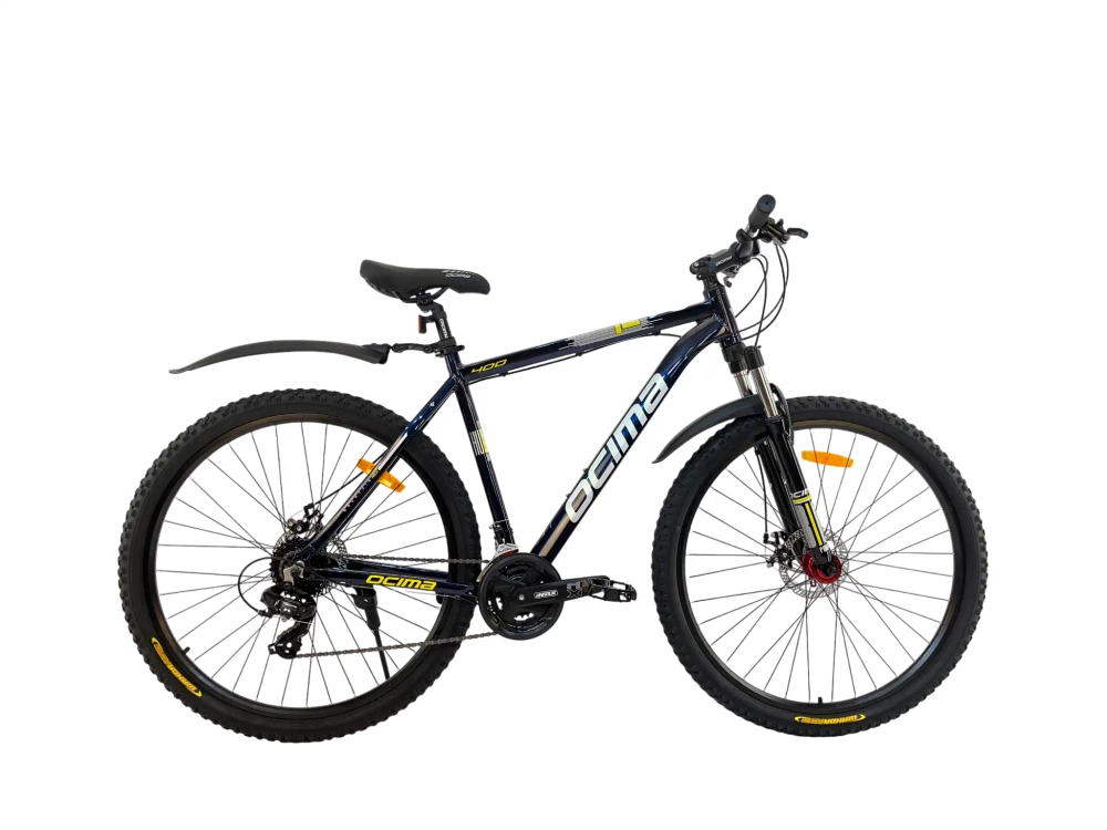 Велосипед Wolf 29" 21скор (Shimano, алюминиевая рама, диск тормо., блок вилки) Синий (W-400)