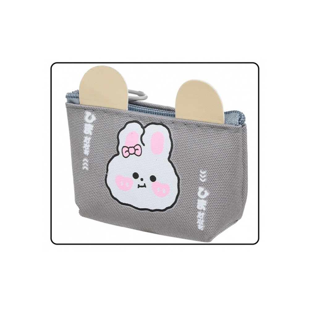 Пенал-косметичка Basir без наполнения, 21.5*8*3.5 см, серия "Зайчик", с кошельком, ассорти