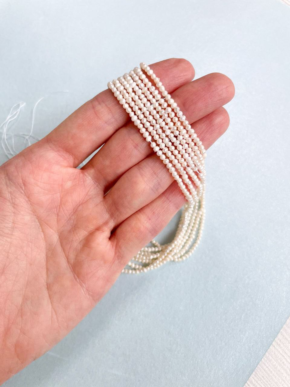 26562 Жемчуг круглый, 2-3 мм 35см