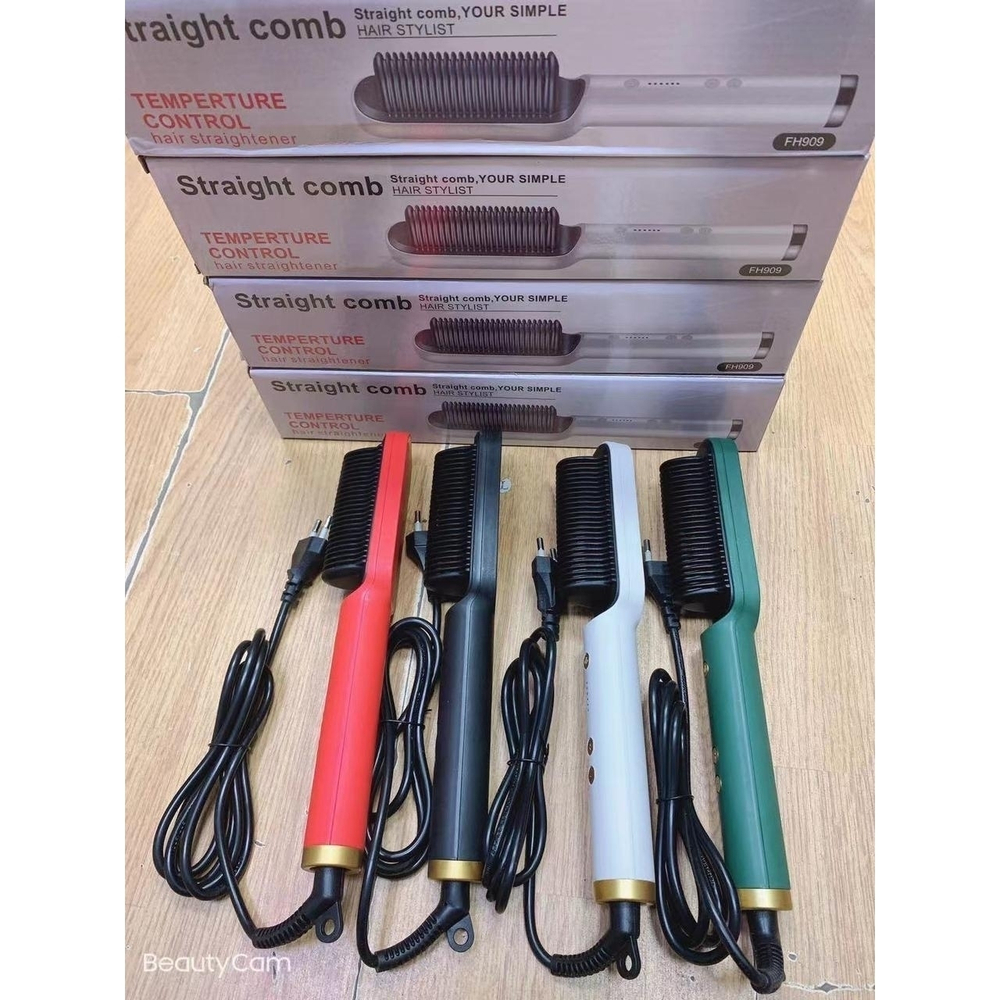 Электрическая расческа-выпрямитель для волос "Straight Comb" FH909, Temperture Control Hair Straightener