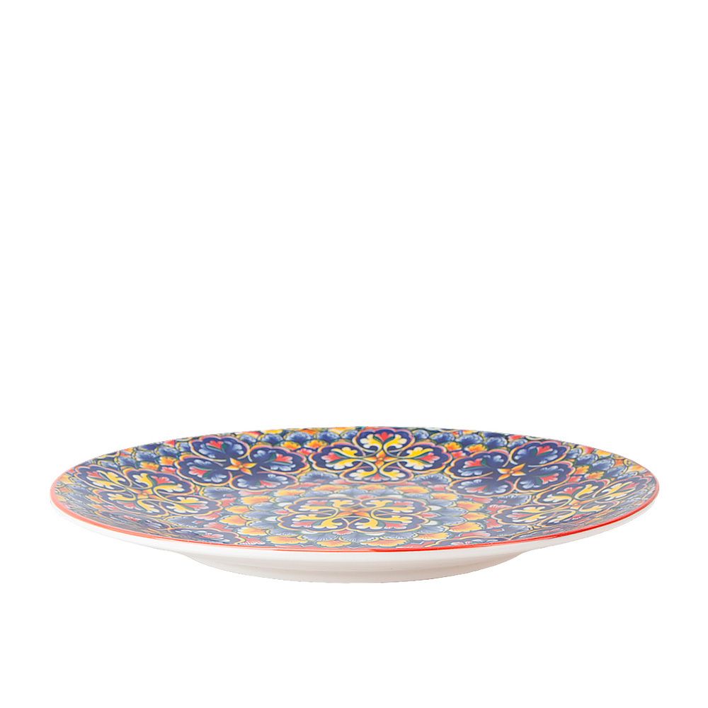 Тарелка "Arabesque" (красная) d=21,5см,h=2см (min6) (транспортная упаковка)