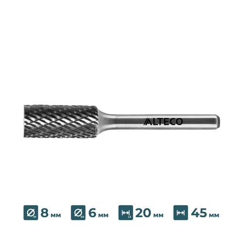 Борфреза по металлу ALTECO A 0820/6 MX