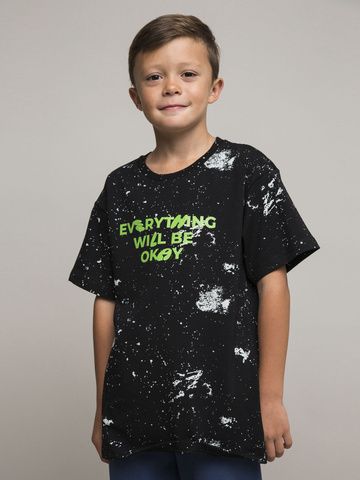 035_ОС25 Футболка кор.рукав д/м, черный