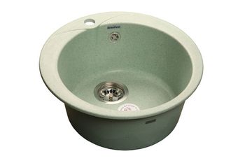 GRANFEST Мойка мрамор RONDO GF-R--480  D=480 мм  салатовый  арт.GF-