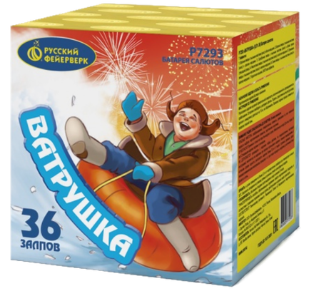 Батарея салютов РФ Ватрушка 36 залпов калибром 0.8" высотой 40 метров