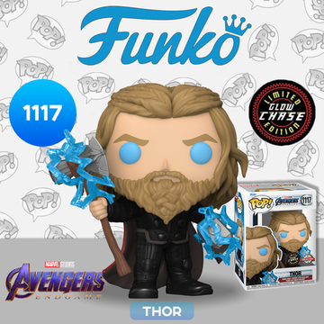 Фигурка Funko POP! Bobble Marvel Avengers Endgame Thor w/Thunder w/Chase (GW) (Exc) (1117) 64906