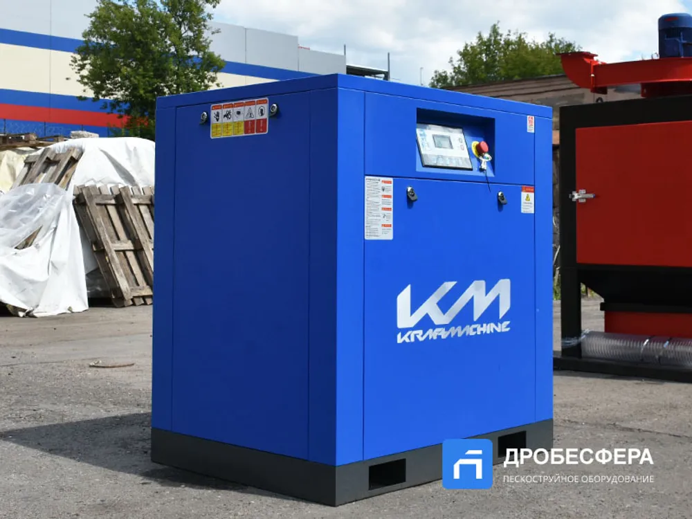 Винтовой компрессор KraftMachine KM18.5-8рВ-IP54-Hanbell
