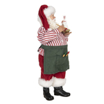 Декор "Санта с лошадкой" 13х10х28см Поликерамика,текстиль