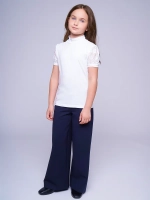 Блузка школьная для девочки с коротким рукавом