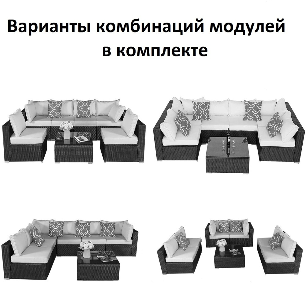 Комплект-трансформер Бирмингем серый (подушки синие)
