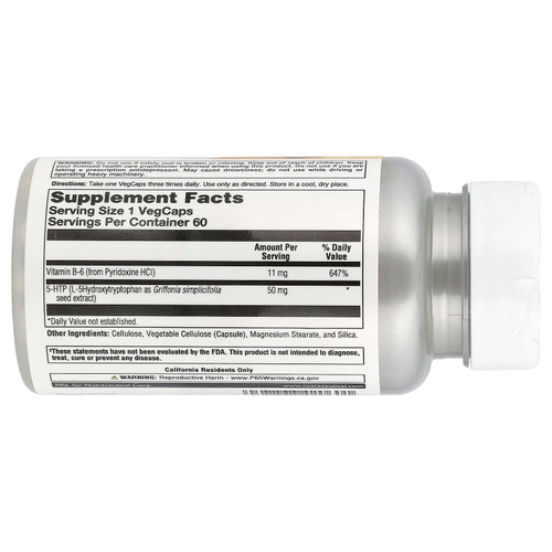 Natural Balance, 5-HTP, 50 мг, 60 вегетарианских капсул