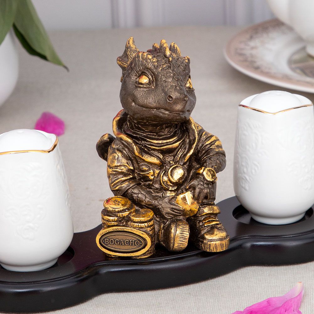 Подставка под специи Дракон Раймонд Каштан Бронза