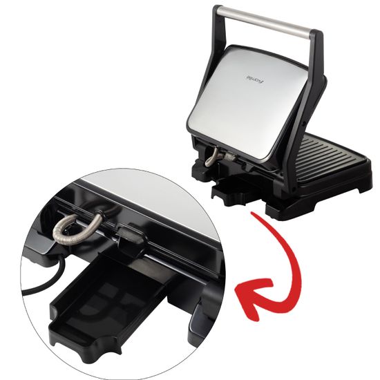 Гриль электрический контактный Kamille KM 6727 с антипригарным покрытием